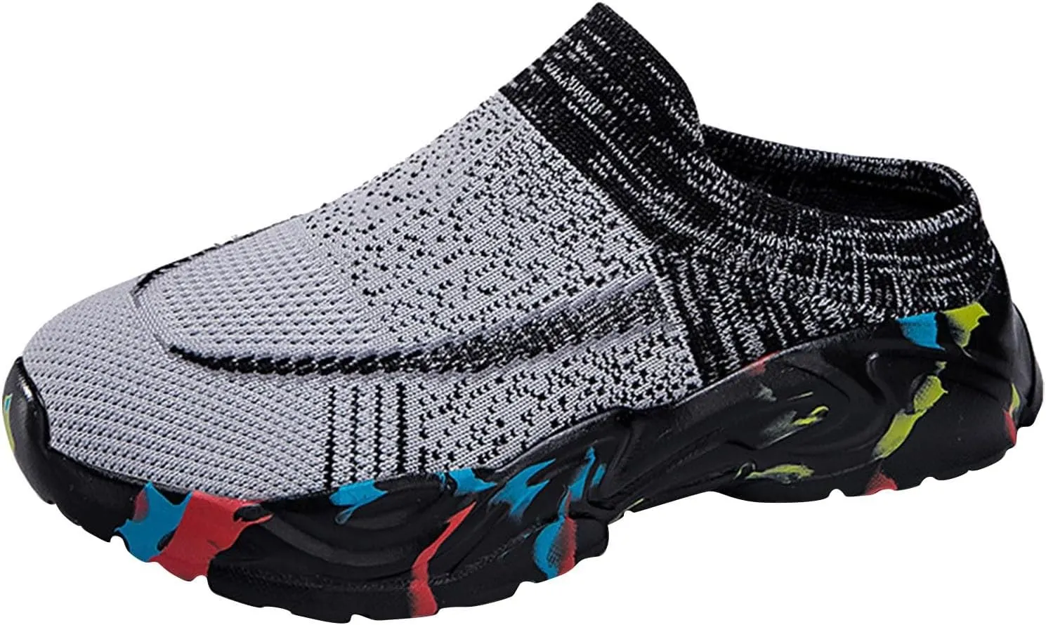 Women's Backless Slip on Mesh Sneakers Shoes Womens Tennis Shoes Arch Support Casual Shoes Trendy Men's Fashion Sneakers Steel Toe Tennis Shoe Loafers Shoe