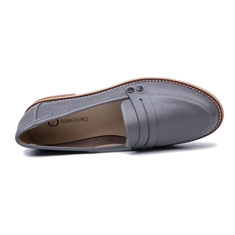 Women's Spring/Autumn Casual Round Toe Loafers